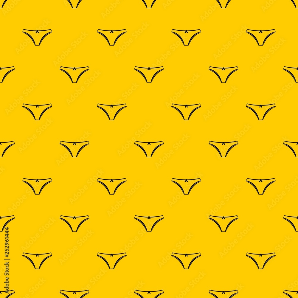 Panties pattern seamless vector repeat geometric yellow for any design Panties pattern seamless vector repeat geometric yellow for any design