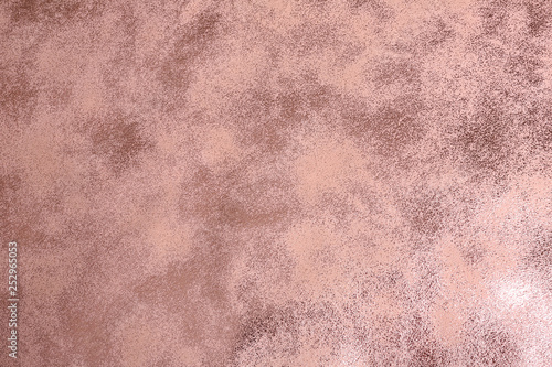 Beautiful rose gold surface as background, top view