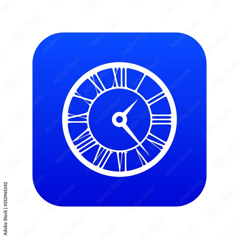 Watch icon digital blue for any design isolated on white vector illustration Watch icon digital blue for any design isolated on white vector illustration
