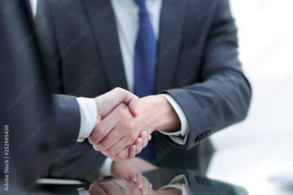 close up. handshake business people close up. handshake business people
