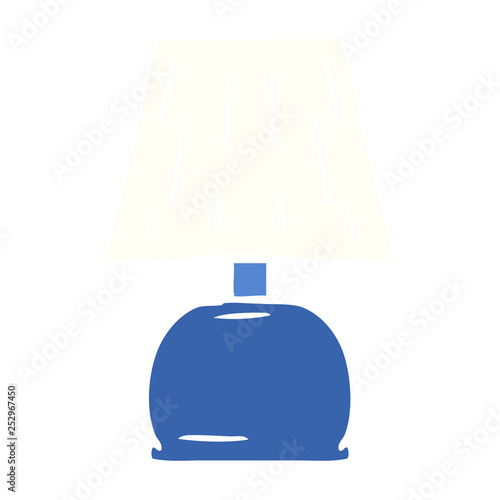 cartoon doodle of a bed side lamp