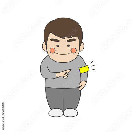 男性キャラクター腕章