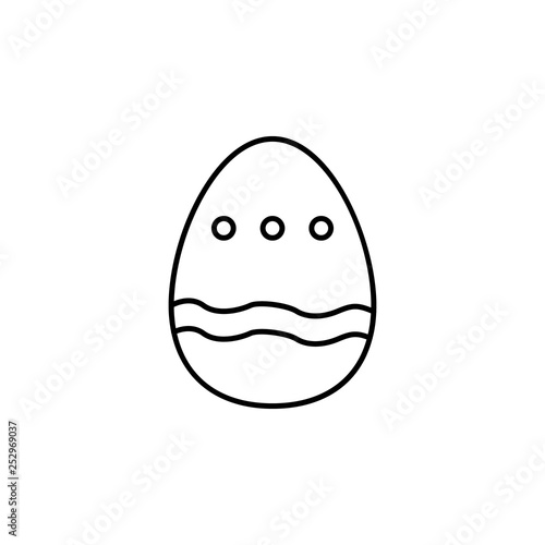 Easter, egg, decoration icon. Element of easter day icon. Thin line icon for website design and development, app development. Premium icon