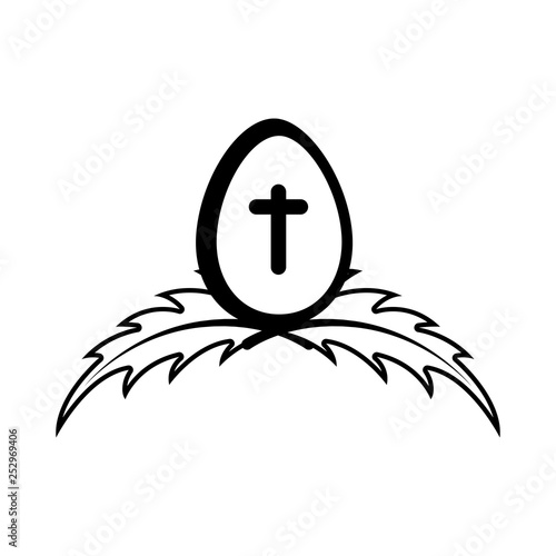 Isolated easter egg icon. Vector illustration design
