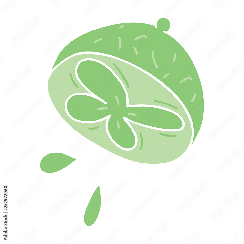 quirky hand drawn cartoon lime quirky hand drawn cartoon lime