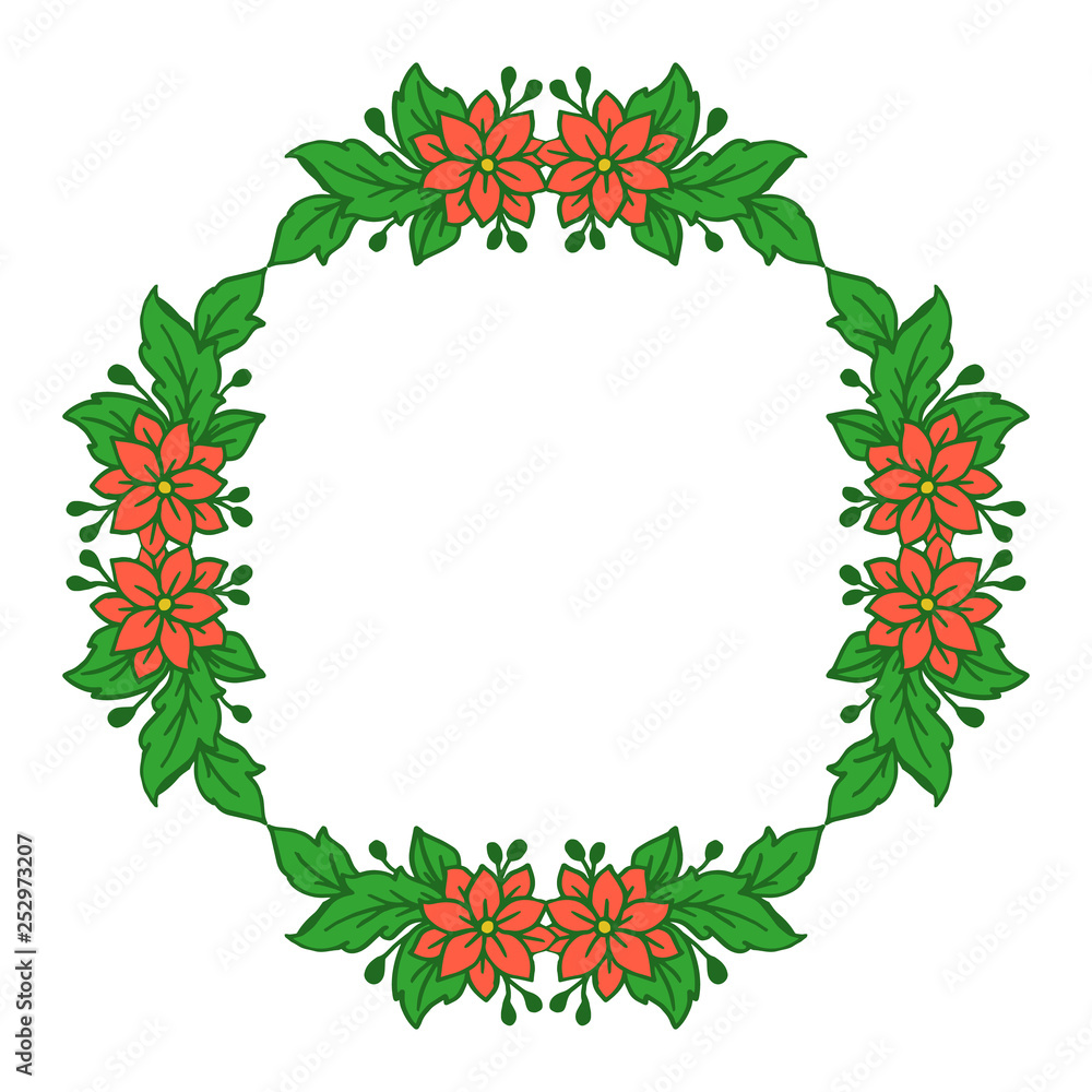 Vector illustration white background with orange flower frame blooms hand drawn Vector illustration white background with orange flower frame blooms hand drawn