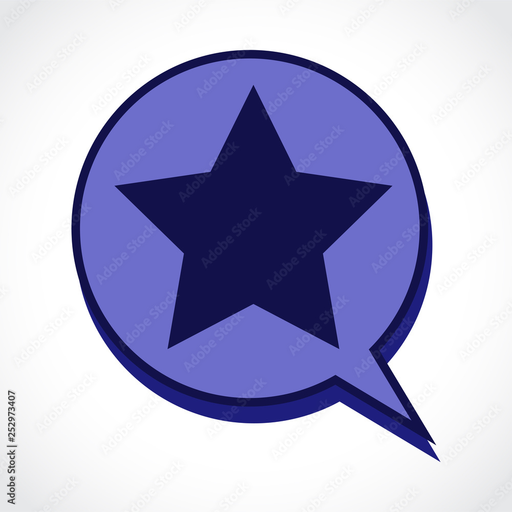 Obraz premium Star Speech Bubble