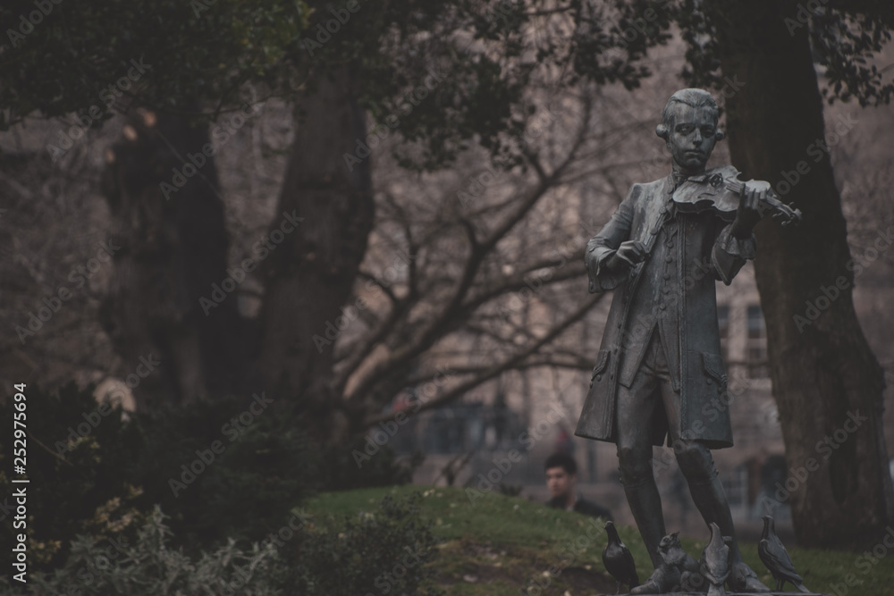 Statue in park