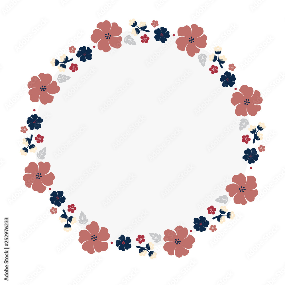 Japanese flowers frame Japanese flowers frame