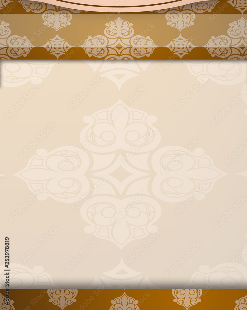 brown background template with place for text
