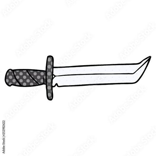 cartoon doodle of a short dagger