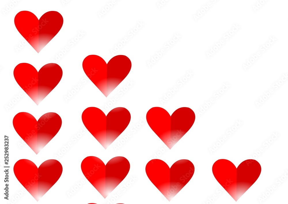 red heart background
