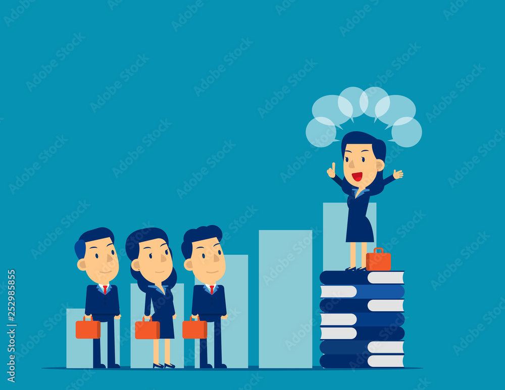 Leader speaking to colleague. Concept cute business vector illustration, Professional, Communication. Leader speaking to colleague. Concept cute business vector illustration, Professional, Communication.