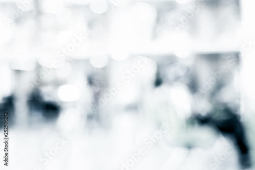 Blur background :Man reading newpaper at business building
