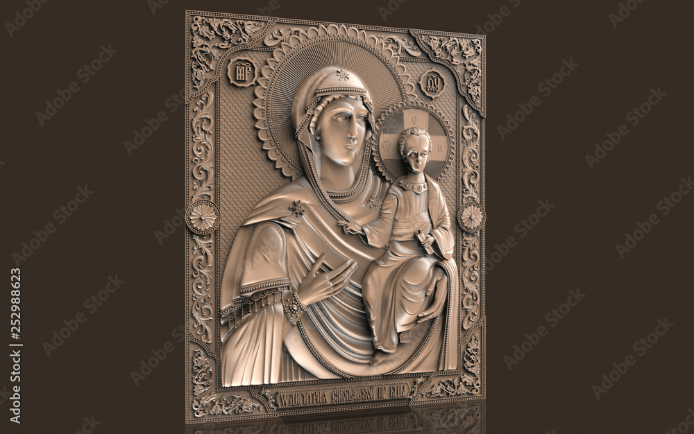 Obraz premium basrelief on the wall