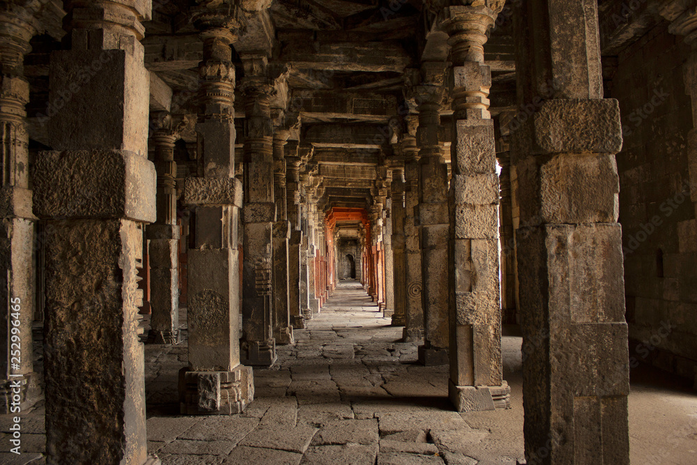 Pillared Corridor, Daulatabad Fort, Aurangabad, Maharashtra, India.
