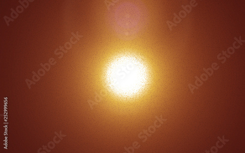 Natural lens flare.Lens Flare light over Black Background. Easy to add overlay or screen filter over photos.Hot flare effect.Sun circle with noise effect