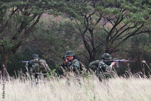 The army issued a patrol along the border to protect the country.