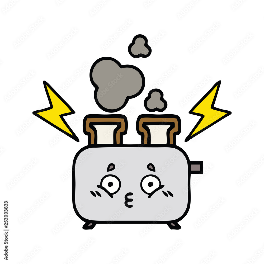 cute cartoon of a toaster cute cartoon of a toaster