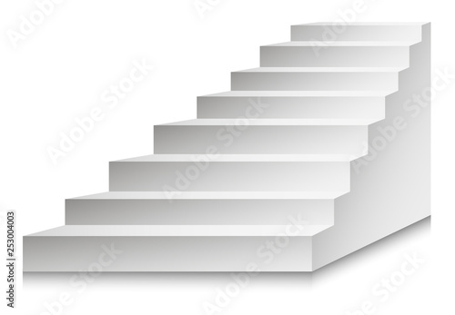 Stairs or staircases and podium ladder vector illustreation.