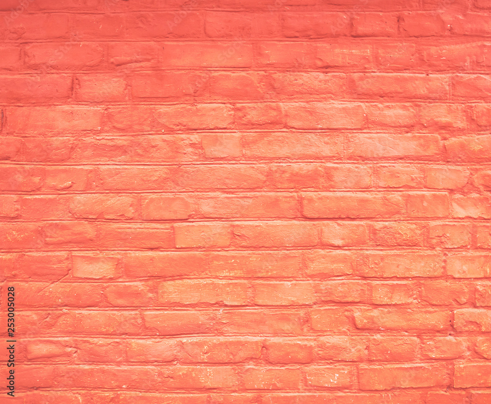 Obraz premium Coral brick wall