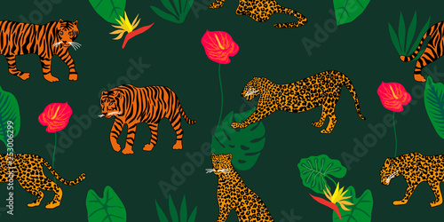 Jungle dreams. Animal print with ethnic motifs. © svetlanakononov7