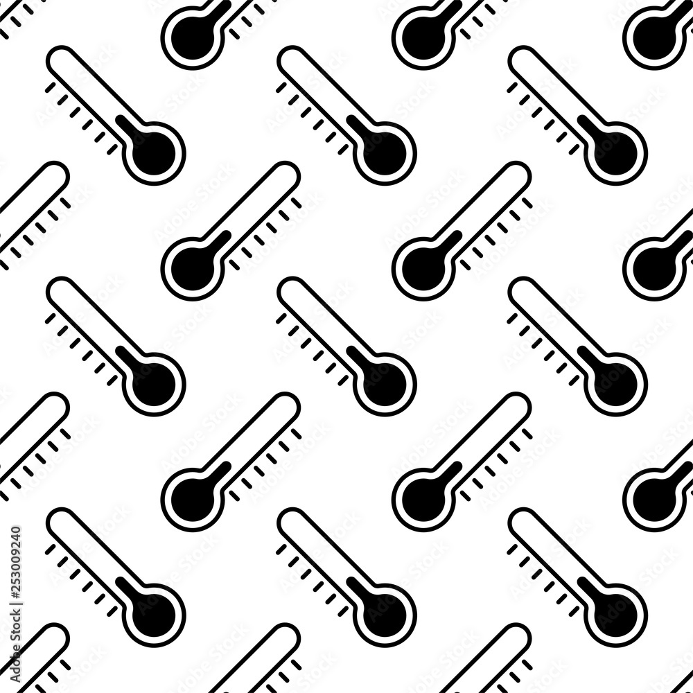 Thermometer Icon, Temperature Indicator Seamless Pattern Thermometer Icon, Temperature Indicator Seamless Pattern