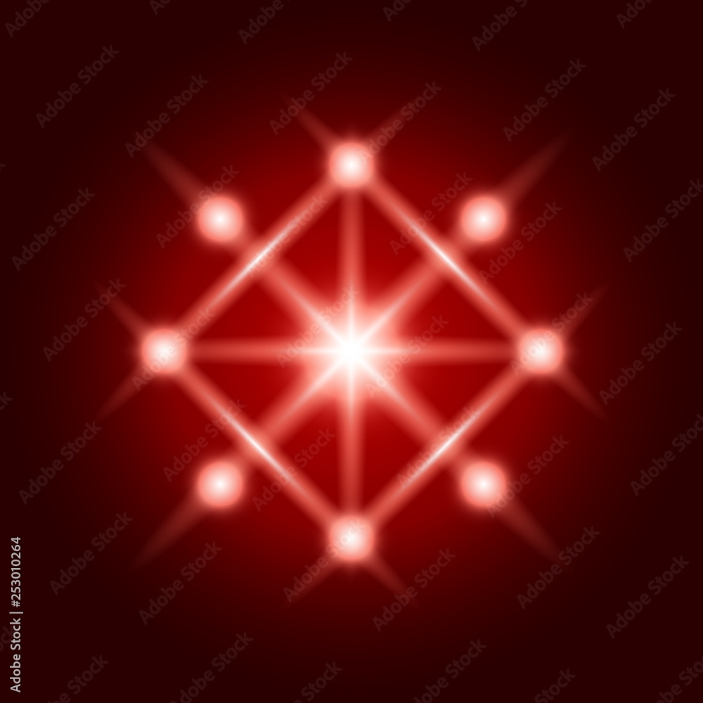 Abstract shine vector sign. Spiritual sacred geometry Abstract shine vector sign. Spiritual sacred geometry