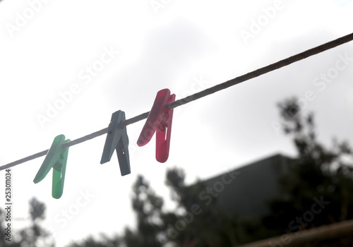 Colored laundry latches