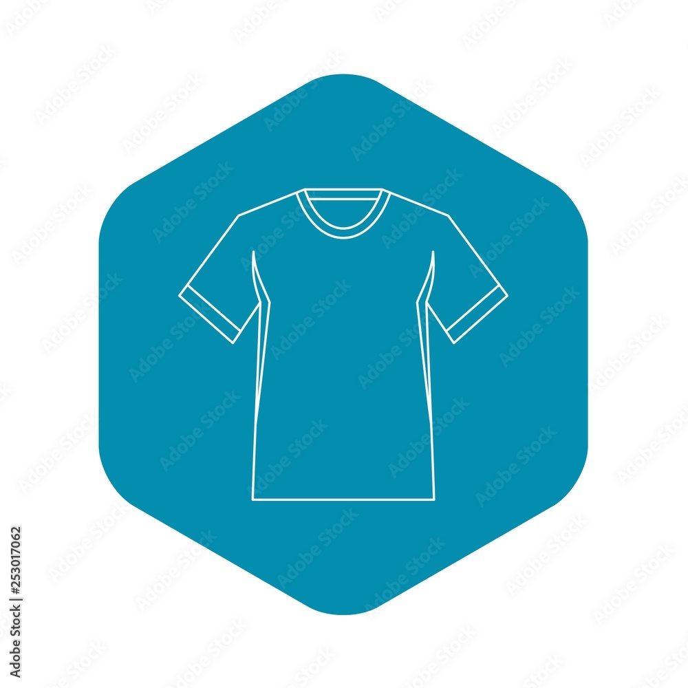 Men tennis t-shirt icon. Outline illustration of men tennis t-shirt vector icon for web Men tennis t-shirt icon. Outline illustration of men tennis t-shirt vector icon for web