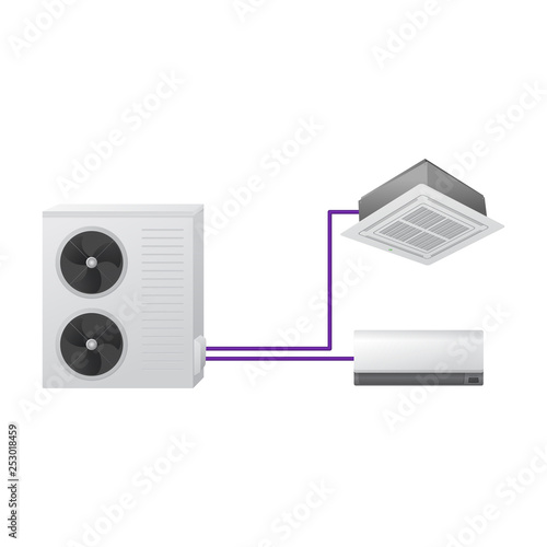 Multi split air conditioning system.