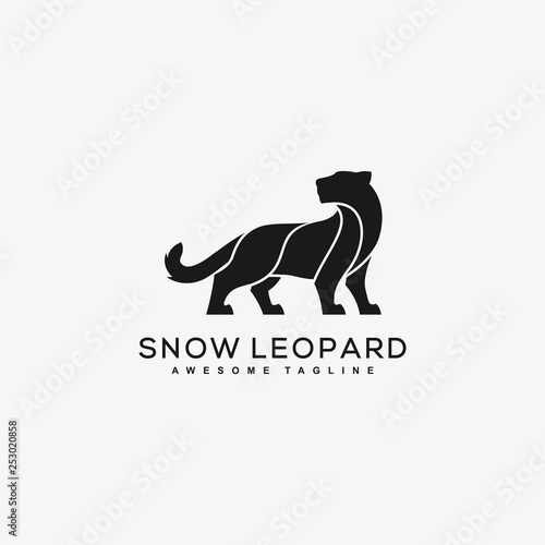 Abstract Leopard Black Color Concept