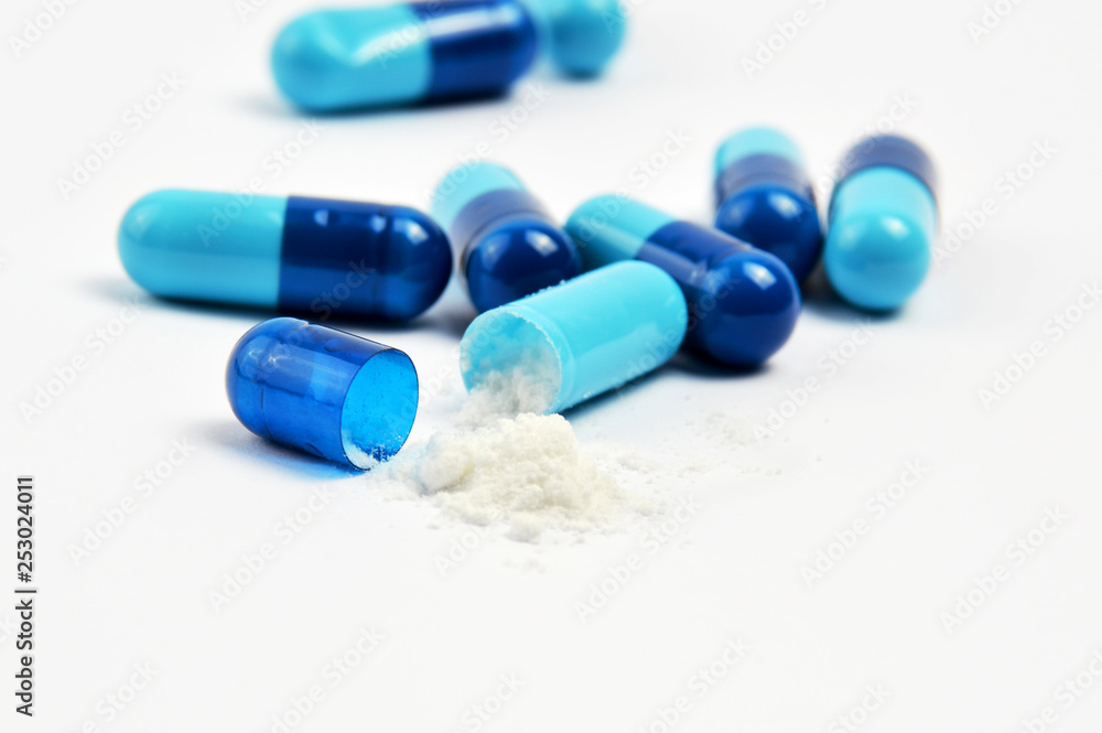 Pills isolated on white background Pills isolated on white background