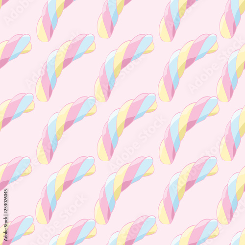 seamless pattern with marshmallows
