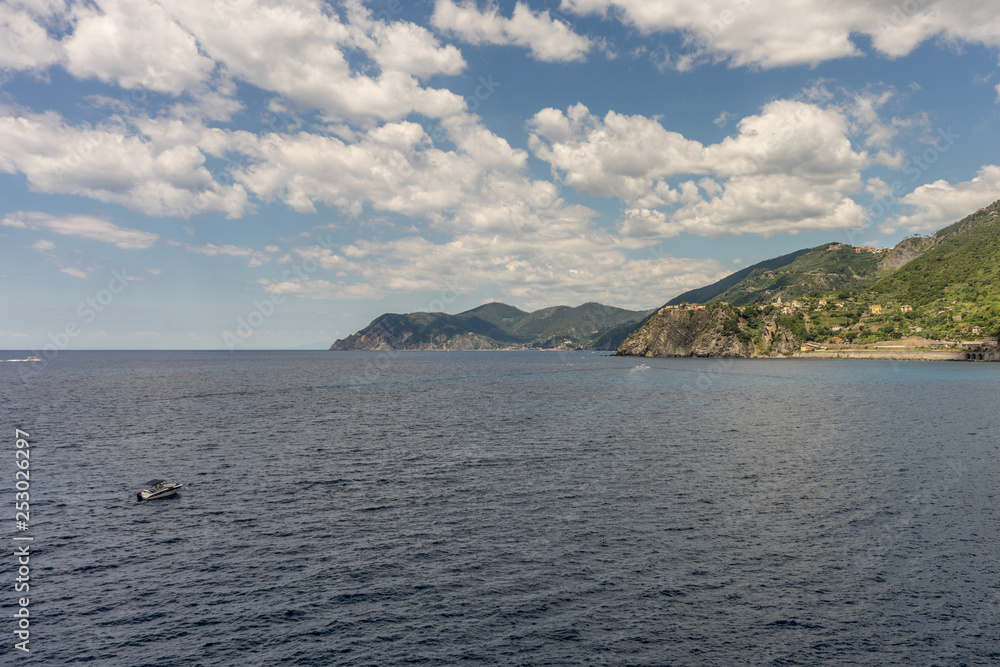 Italy, Cinque Terre, Manarola, a large body of water