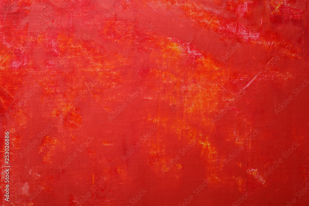 red texture oil painting - obrazy, fototapety, plakaty 