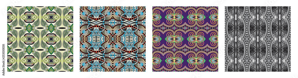 seamless geometry vintage pattern, ethnic style ornamental background