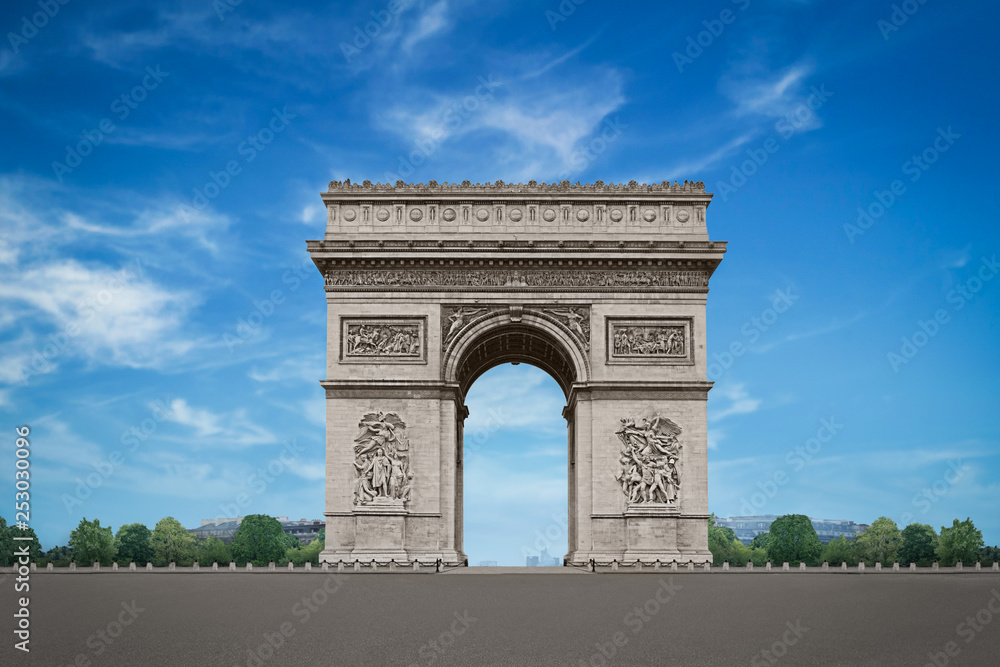 Fototapeta premium Arc de Triomphe in Paris, France. - Image