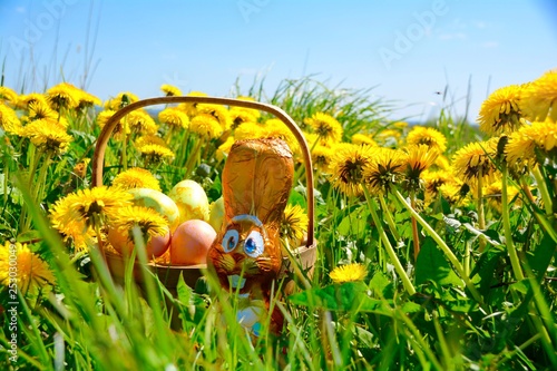 Ostern - Osterkorb mit Eier...