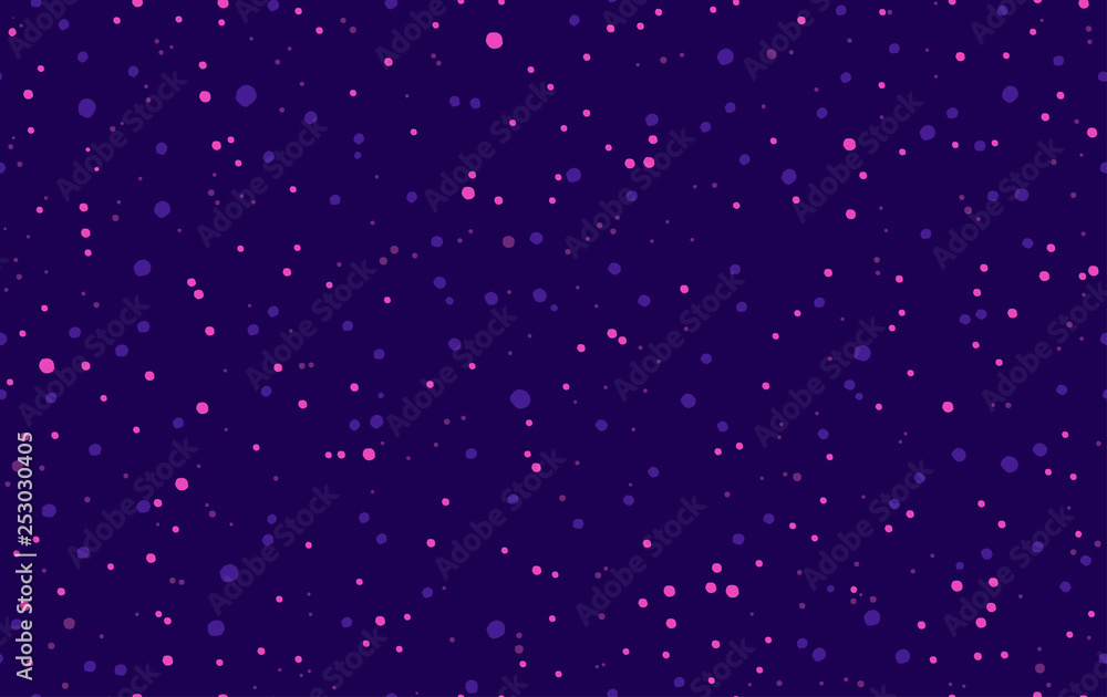 Obraz premium Seamless dot pattern in purple. Randomly disposed spots. Dots background.