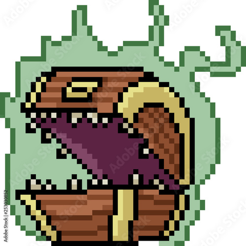 Tablou pe pânză vector pixel art mimic