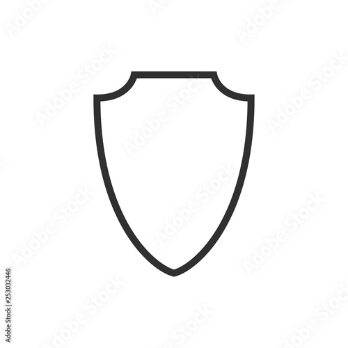 Free Download Abstract security vector icon illustration isolated on black background. Shield security icon. Lock security icon. - GFXLoad