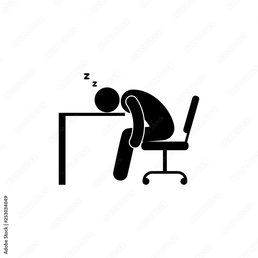 man-sleeping-at-work-fatigue-icon-chronic-fatigue-syndrome-symbol