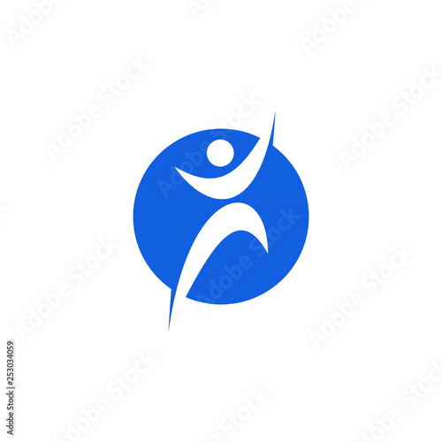 People Sport Gym Icon Template Logo