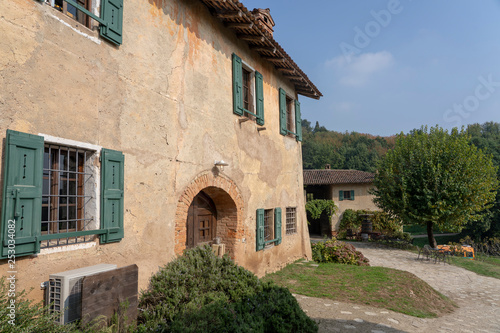Country house in the Park of Curone at fall