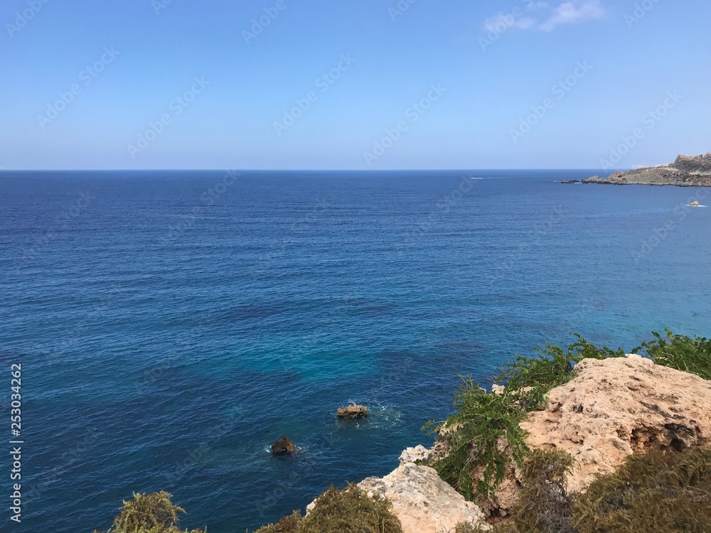 Sea coast in Malta