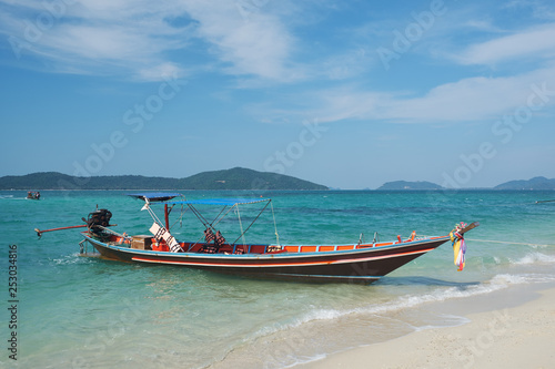 Wooden longtail boat in Thailand