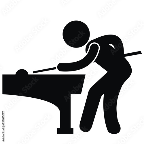 Snooker icon. Trendy flat vector Snooker icon on white background from sport collection, vector illustration can be used for web and mobile, eps10 - Vecto