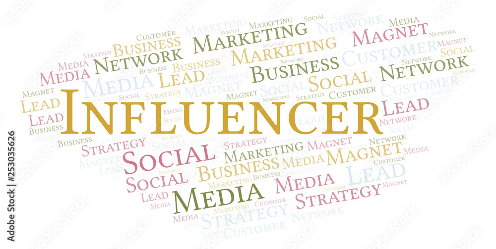 Influencer word cloud.