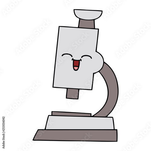 cute cartoon microscope